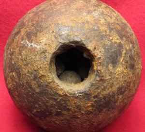 Confederate Six Pounder Spherical Case-Shot Artillery Shell